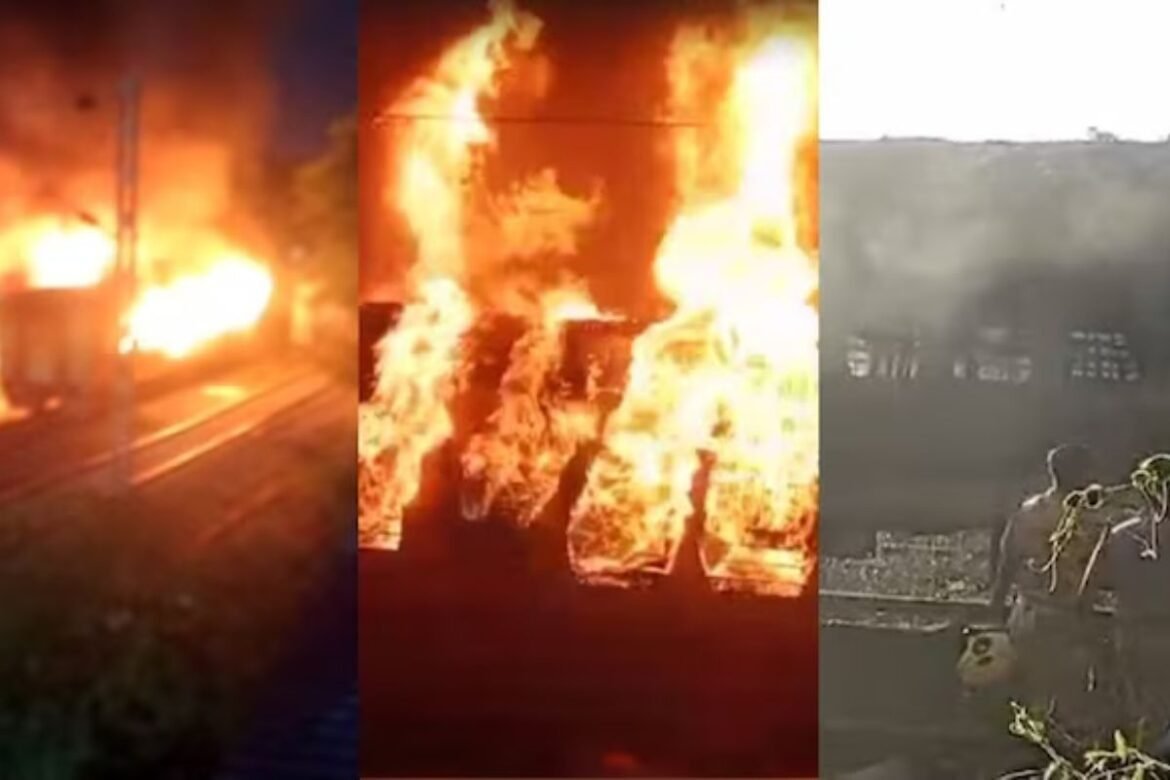 Train caught fire at Madurai railway station, News Inside