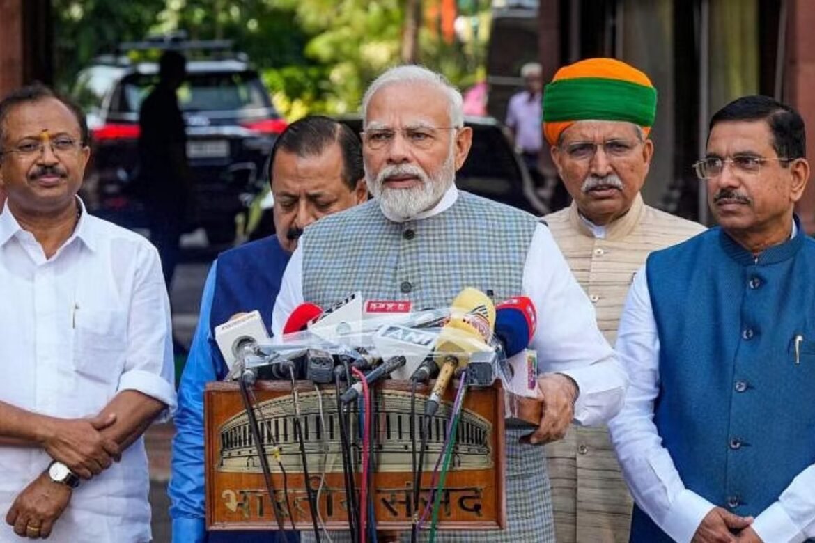 PM modi spoke to media on the occasion of parliament, News Inside